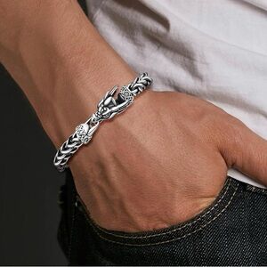 Silver Dragon Bracelet